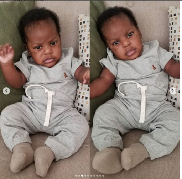 Finally, Linda Ikeji Reveals the Face Of Her Baby Jayce Jeremi [Photos]