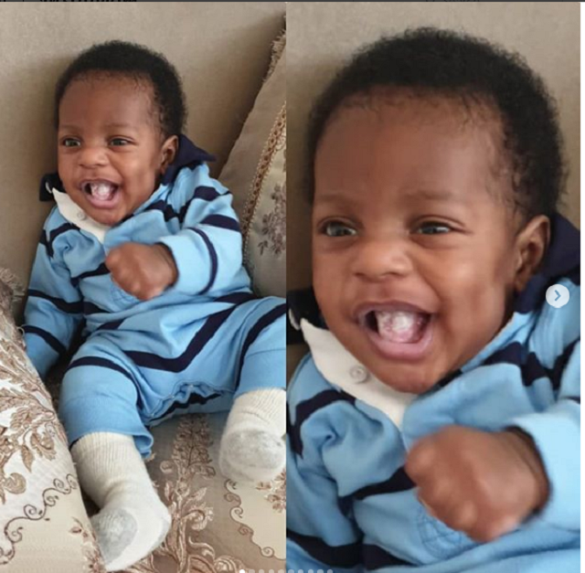 Finally, Linda Ikeji Reveals the Face Of Her Baby Jayce Jeremi [Photos]