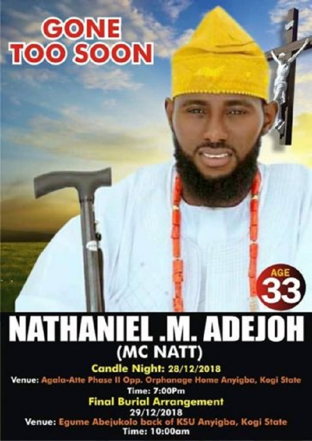 Nigerian Media Personality, Nathaniel Adejoh Is Dead