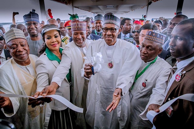 Photos of President Buhari As He Commissions New Multi-Million Dollar Terminal at the Nnamdi Azikiwe International Airport, Abuja