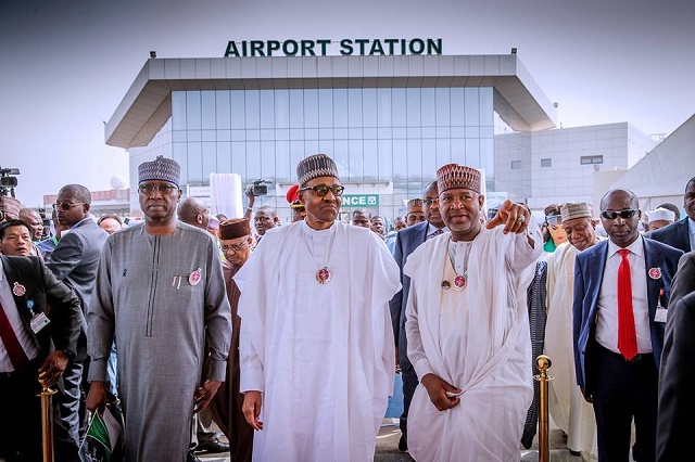 Photos of President Buhari As He Commissions New Multi-Million Dollar Terminal at the Nnamdi Azikiwe International Airport, Abuja