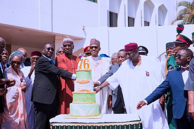More Photos from President Buhari's 76th Birthday Celebration At The State House