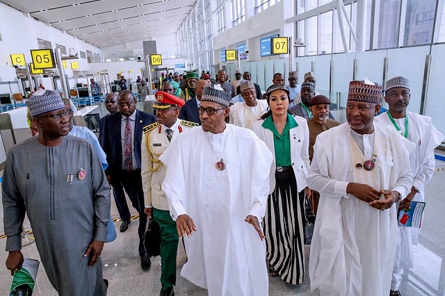 Photos of President Buhari As He Commissions New Multi-Million Dollar Terminal at the Nnamdi Azikiwe International Airport, Abuja