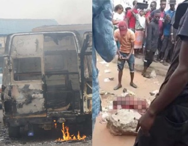 Conductor Set Ablaze For Stabbing Passenger to Death over N50 In Lagos