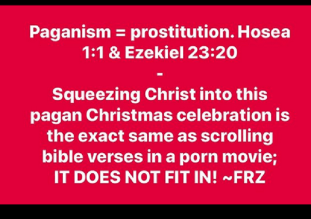 Why Christmas Celebration Is For Pagans – Daddy Freeze Reveals