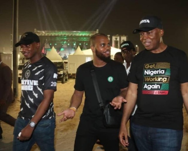 More Photos of Bukola Saraki at Davido’s Concert in Lagos