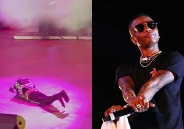 You Won't Believe What Wizkid Did After A Fan Prostrated For Him during #MadeInLagos Concert [Video]