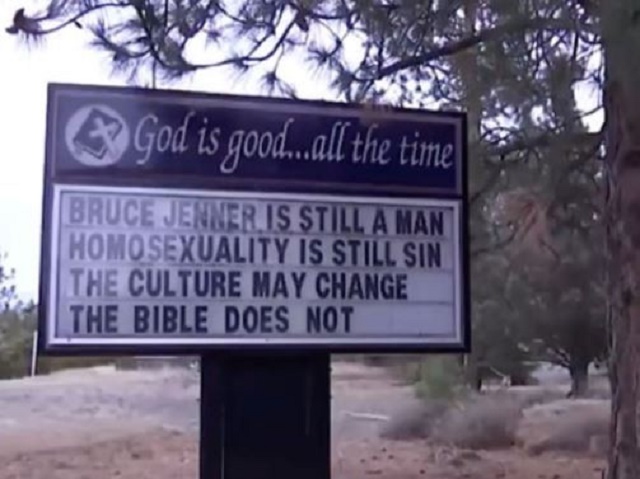 Pastor Sacked For Saying, 'Caitlyn Jenner Is Still A Man And Homosexuality Is Still A Sin'