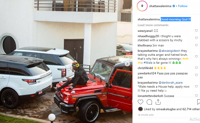 Shatta Wale Shows Off His Expensive Cars