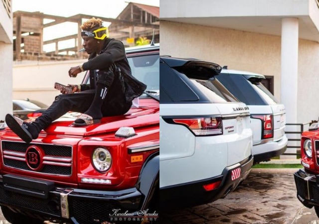 Shatta Wale Shows Off His Expensive Cars