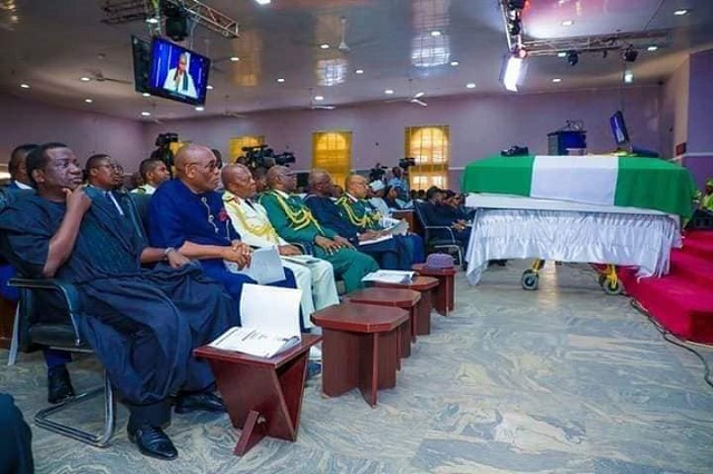 Former Chief of Defence Staff and former Chief of Air Staff, Air Vice Marshall Alex Badeh funeral is 