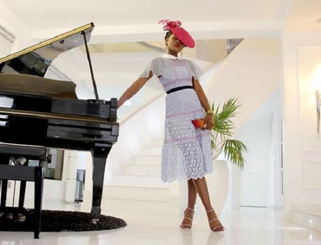 Ex-BBNaija housemate, Alex Sends Fans into Meltdown with Awesome Lavender Dress [Photos]