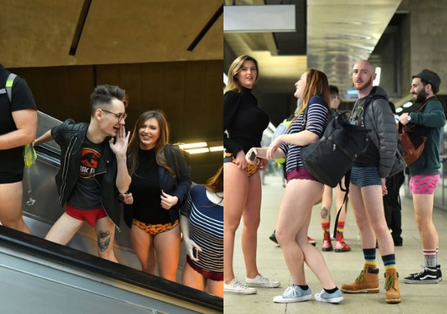 Commuters Strips To Their Briefs for 10th Annual No Trousers Tube Ride [Photos]