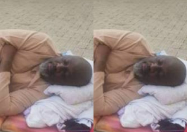 Photos of Senator Melaye As He Continues To Sleep Outside the DSS Medical Facility