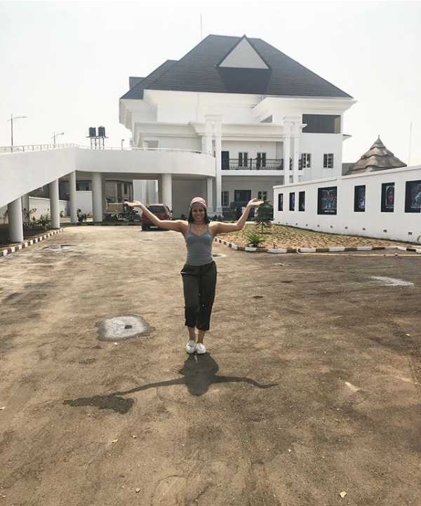 Emmanuel Emenike Shows Off His Newly Completed Mansion in Owerri [Photos]