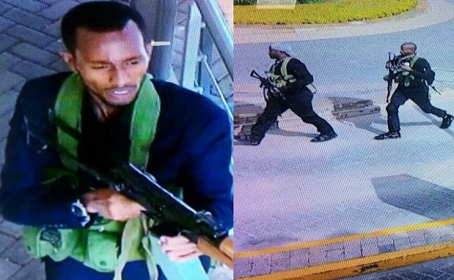 15 people confirmed dead in Islamist attack on Kenyan hotel as CCTV captures the terrorist gunmen shooting as they arrived [Video]