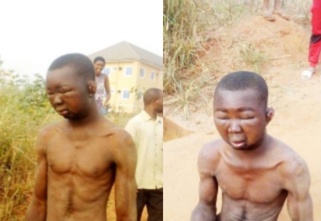 Man Luckily Escapes Lynching after Stealing 58 Panties in Anambra State [Photos]