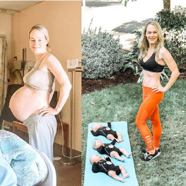 Check out This Mum’s Incredible Transformation Just Months after Welcoming Triplets