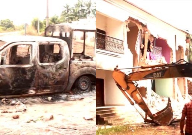 Properties Destroyed As Oguta Youths Clash with Police in Imo [Photos]