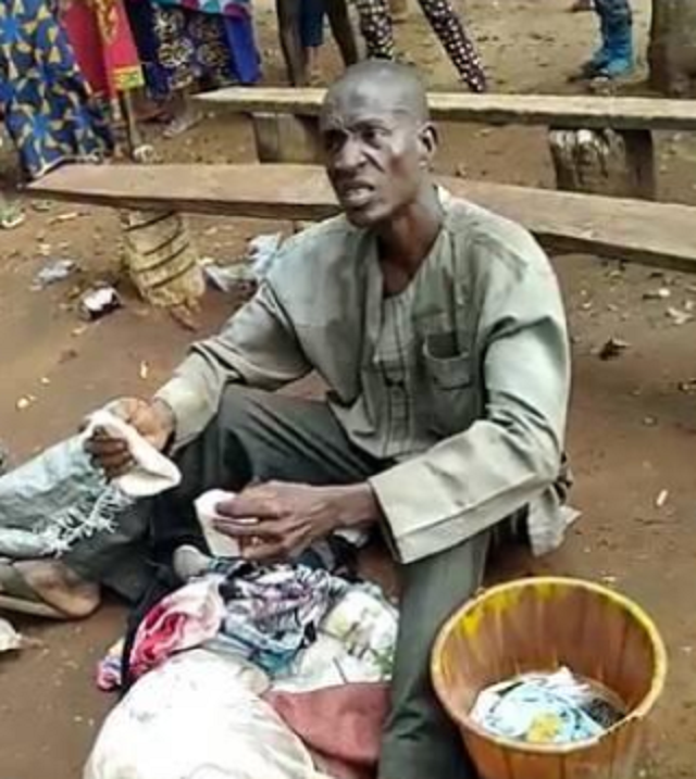 Pastor Nabbed With Bag Filled With Female Pants and Bra in Auchi, Edo State [Photos]