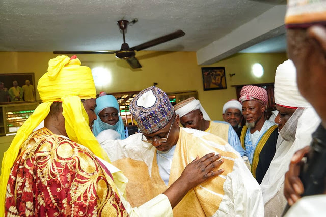 Lagos APC Guber Candidate Sanwoolu Turbaned As the Tafida of Lagos