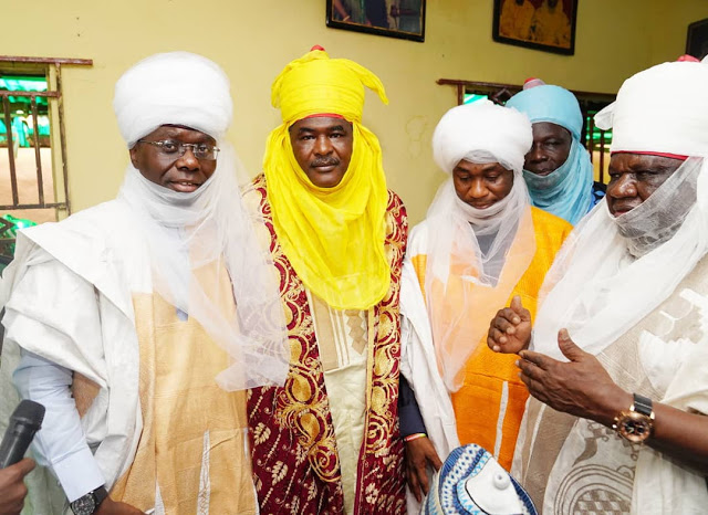 Lagos APC Guber Candidate Sanwoolu Turbaned As the Tafida of Lagos