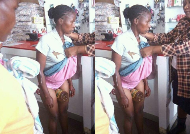 Woman Caught After Hiding Stolen Item In Between Her Legs in a Supermarket [Photos]