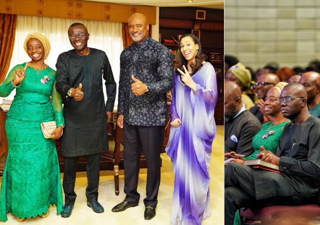 APC Lagos Guber Candidate, Babajide Sanwoolu Attends House on the Rock Church as Campaign Strategy [Photos]