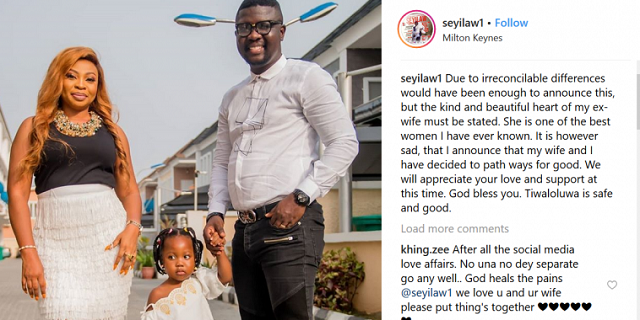Seyi Law’s Marriage To Stacy, Crashes After 8 Years