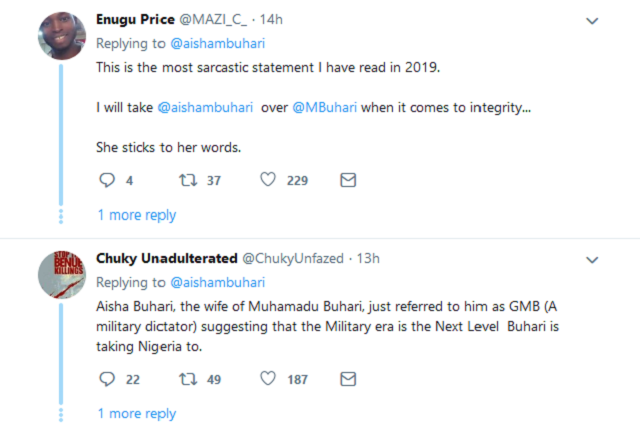 Snatch Ballot Box: Did Aisha Buhari Just Mocked President Buhari?