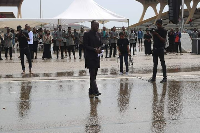 Photos of Apostle Johnson Suleman As He Continues To Preach God's Word Come Rain or Sunshine