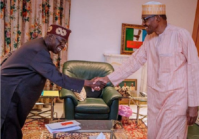 Buhari in Tears of Joy, Thanks Tinubu, the Military and Oshiomhole, For a Job Well Done