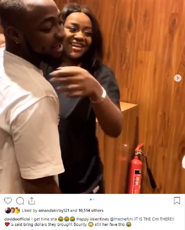 Davido Spanks Chioma's Butt As He Celebrate Her on Valentine's Day [Video/Photos]