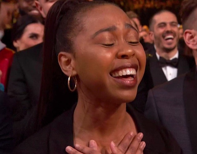 Photos Of Michelle Obama As She Makes A Surprise Appearance At The Grammys, Joining Alicia Keys, Jennifer Lopez, Jada Pinkett, And Lady Gaga On Stage