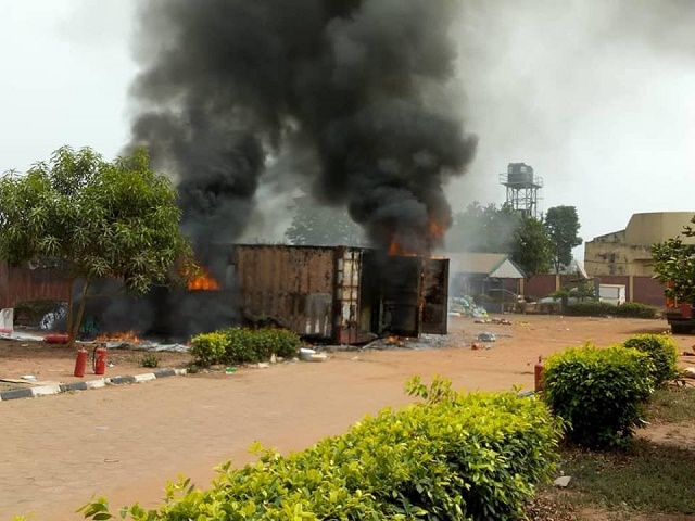 INEC Office on Fire, all Other Materials for Saturday’s Elections Burnt to Ashes [photos]