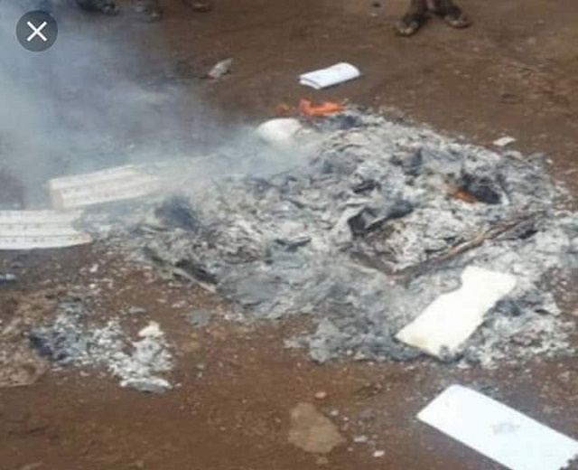 Benue Rerun: Thugs Burn Election Materials, Chase Away INEC Staff, Observers in Benue