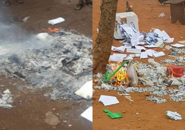 Benue Rerun: Thugs Burn Election Materials, Chase Away INEC Staff, Observers in Benue