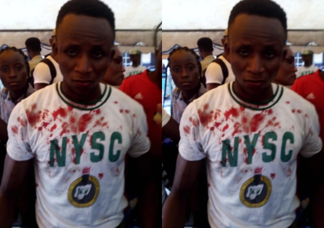 #NigeriaDecides2019: Youth Corps Member Beaten Up In Lagos [Video]