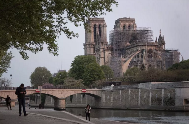 The Notre Dame Cathedral in Paris went up in flames on Monday afternoon and efforts to put the fire