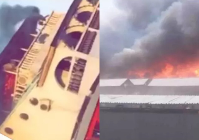 Breaking: King of Agodo Palace on Fire