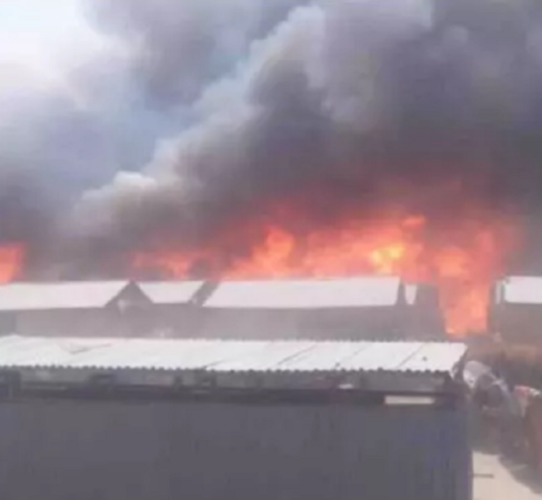 Breaking: King of Agodo Palace on Fire