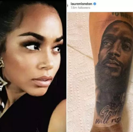 Nipsey Hussle‘S Girlfriend, Lauren London Tattoos His Face on Her Arm [Photos]