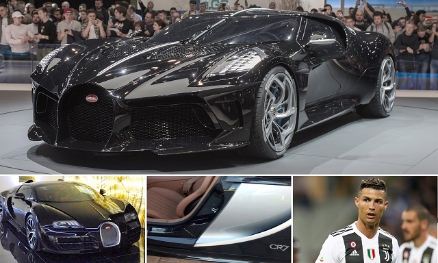 Flamboyant Footballer Ronaldo 'Buys World's Most Expensive Car' a £9.5m One-Off Bugatti La Voiture Noire [Photos]