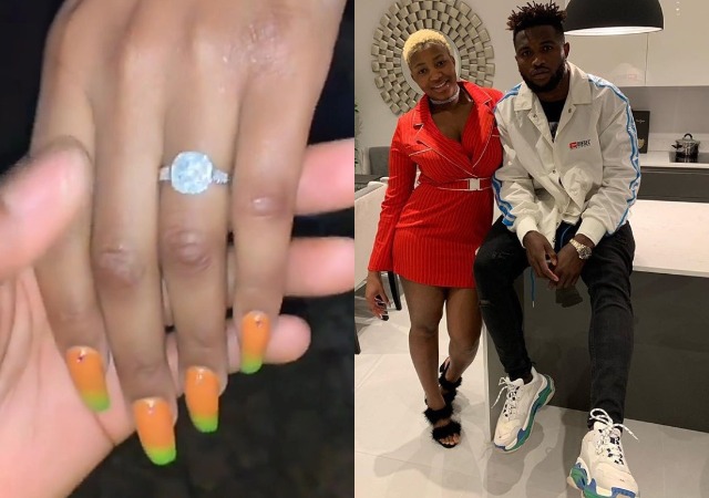 Super Eagles Striker, Isaac Success, Proposes To His Girlfriend