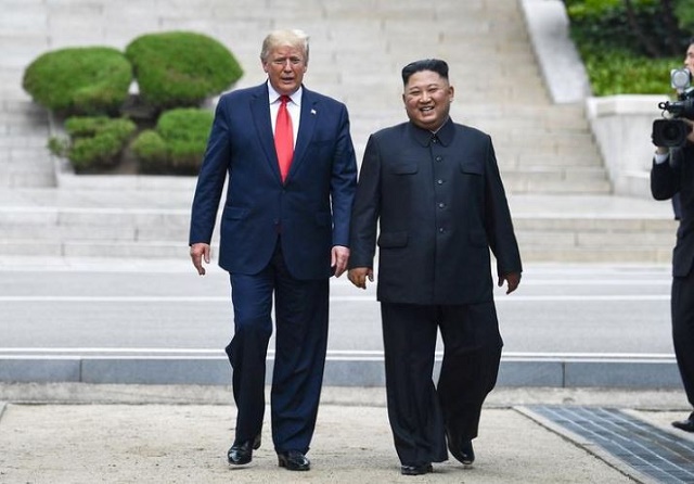 Photos of President Trump As He Makes a Historic Visit to North Korea's Demilitarized Zone