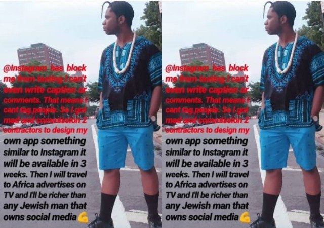 Angry Speed Darlington Takes His 'Beef' With Instagram to another Level