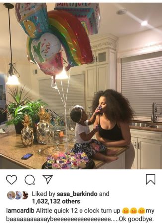 Cardi B and Offset Celebrate Daughter Kulture first birthday
