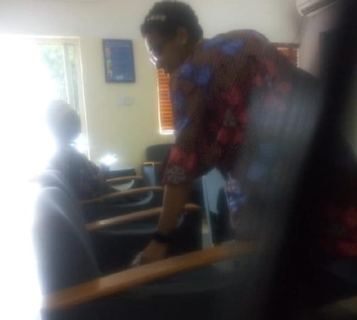 #BBNaija: Pregnant TBoss Spotted At A Medical Diagnostic Center In Abuja [Photos]
