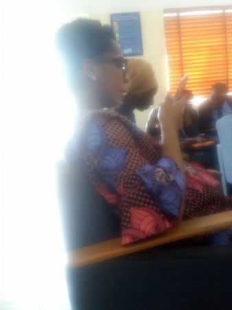 #BBNaija: Pregnant TBoss Spotted At A Medical Diagnostic Center In Abuja [Photos]