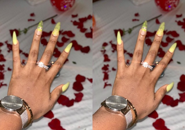 Ex-#Bbnaija Housemates Bambam And Teddy A Are Engaged! [Photo]